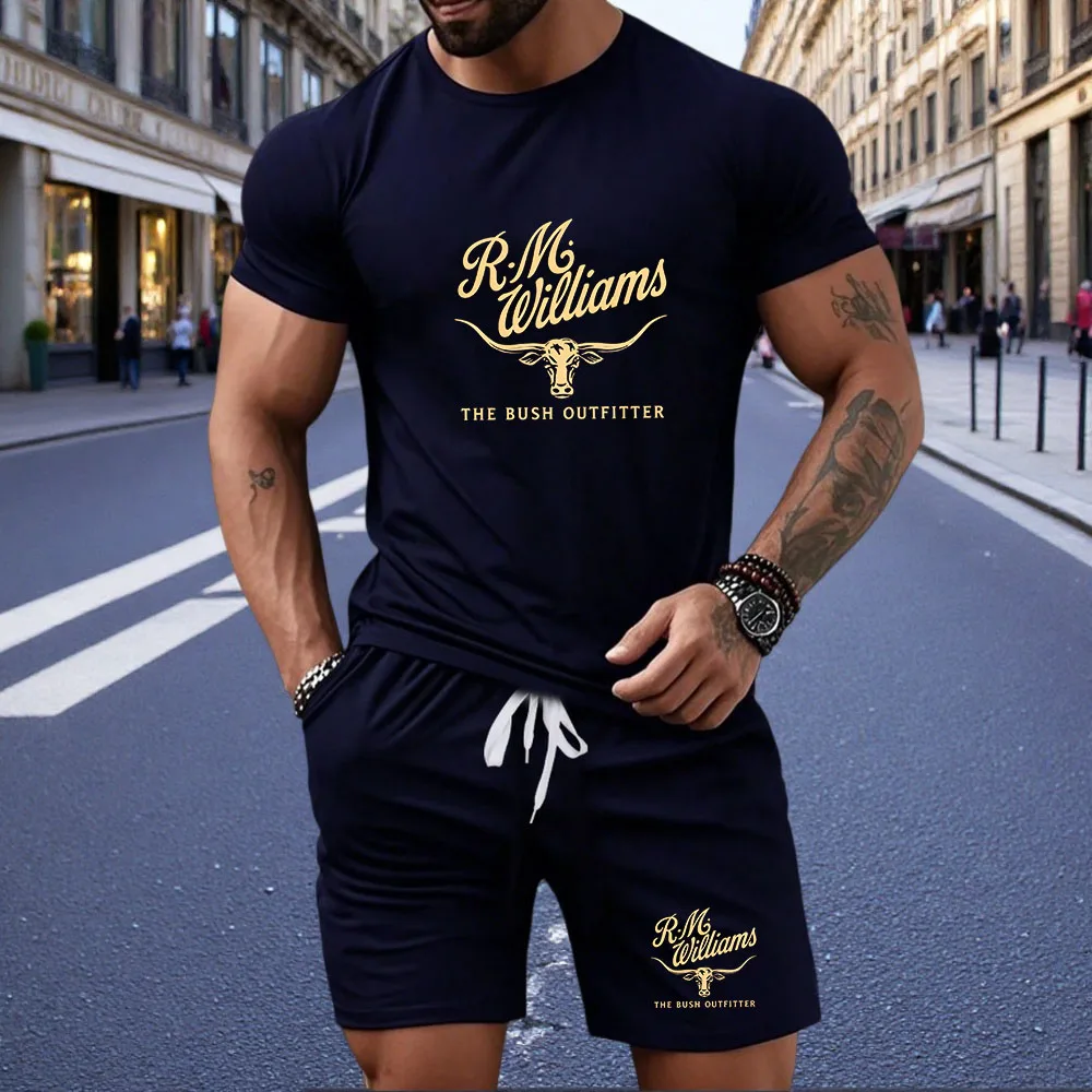 Men's casual short sleeved T-shirt sports suit summer new multi colored breathable men's pullover and jogging shorts 2-piece set
Men's casual short sleeved T-shirt sports suit summer new multi colored breathable men's pullover and jogging shorts 2-piece set