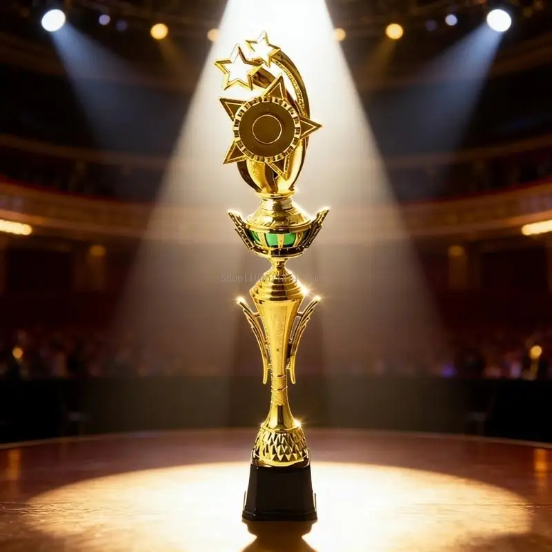 Golden Plastic Star Winner Trophies Award For Kids Adults Sport Competitions
Golden Plastic Star Winner Trophies Award For Kids Adults Sport Competitions