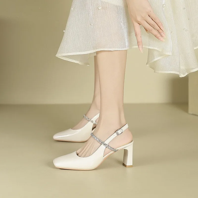 Summer New Women's Shoes Exquisite Rhinestone High Heeled Sandals for Woman Luxury Wedding Shoes Designer Shoes Sandalias Mujer
Summer New Women's Shoes Exquisite Rhinestone High Heeled Sandals for Woman Luxury Wedding Shoes Designer Shoes Sandalias Mujer