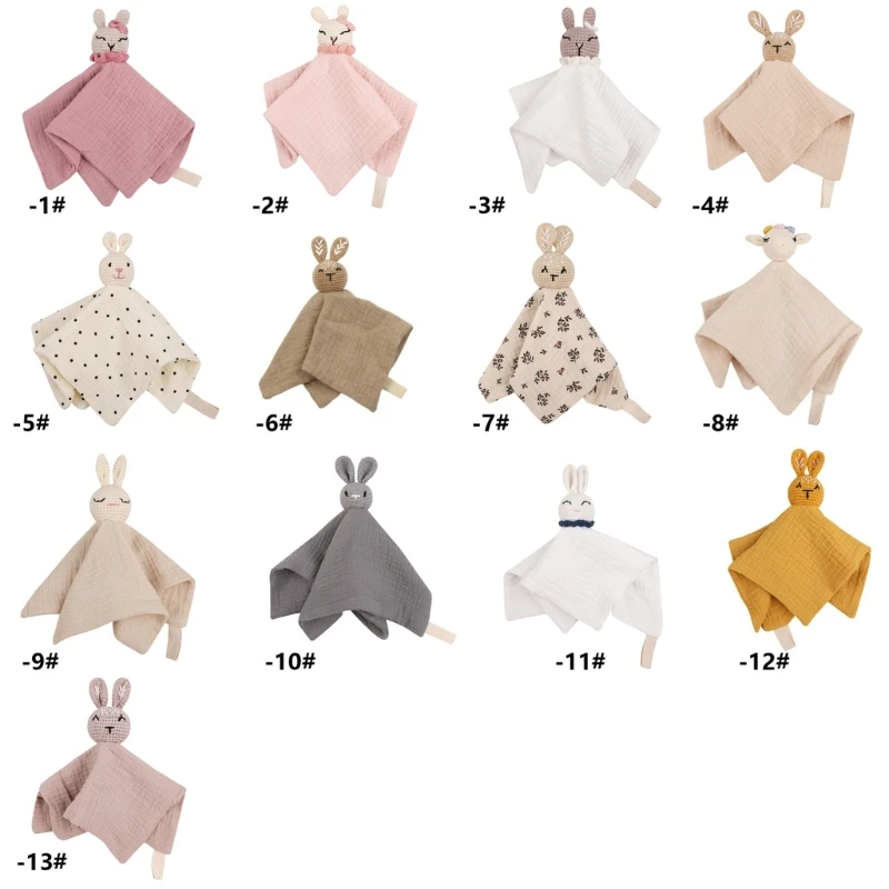 B2EB Rabbit Baby Soother Toy Appease Bib Lovely Animal Burping Cloth for Girls Boy Cotton & Soft Comforting Towel
B2EB Rabbit Baby Soother Toy Appease Bib Lovely Animal Burping Cloth for Girls Boy Cotton & Soft Comforting Towel