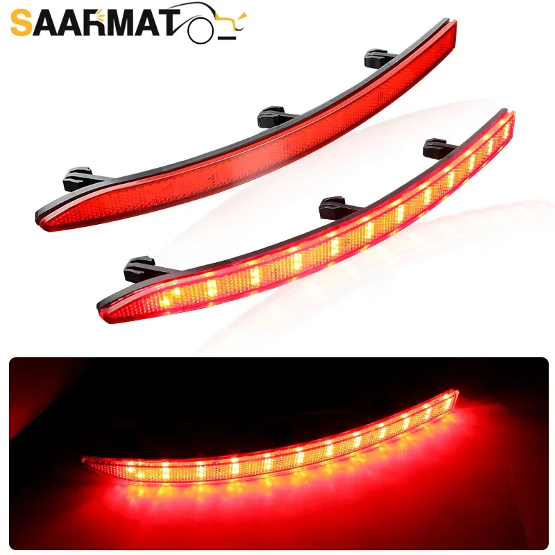 2PCS LED Rear Bumper Reflector Tail Brake Stop Light Fog Lamp Red/Black Lens For Volkswagen VW Tiguan 5N 2008-2015 Accessories
2PCS LED Rear Bumper Reflector Tail Brake Stop Light Fog Lamp Red/Black Lens For Volkswagen VW Tiguan 5N 2008-2015 Accessories