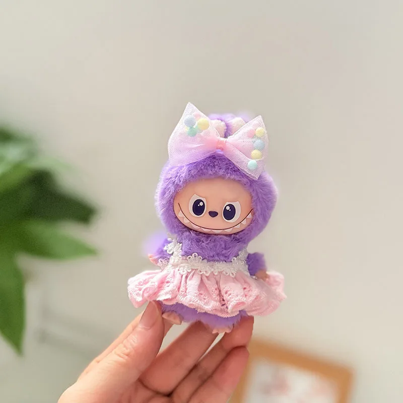 The 4th Gen Mini Cute Labubu Plush Pendant Clothing Accessories Pearl Black Dress Pink Overalls Matched With Colorful Bead Bows
The 4th Gen Mini Cute Labubu Plush Pendant Clothing Accessories Pearl Black Dress Pink Overalls Matched With Colorful Bead Bows