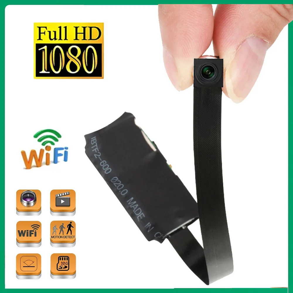 Мини-камера HD 1080P Портативная Беспроводная с поддержкой Wi-Fi
Мини-камера HD 1080P Портативная Беспроводная с поддержкой Wi-Fi