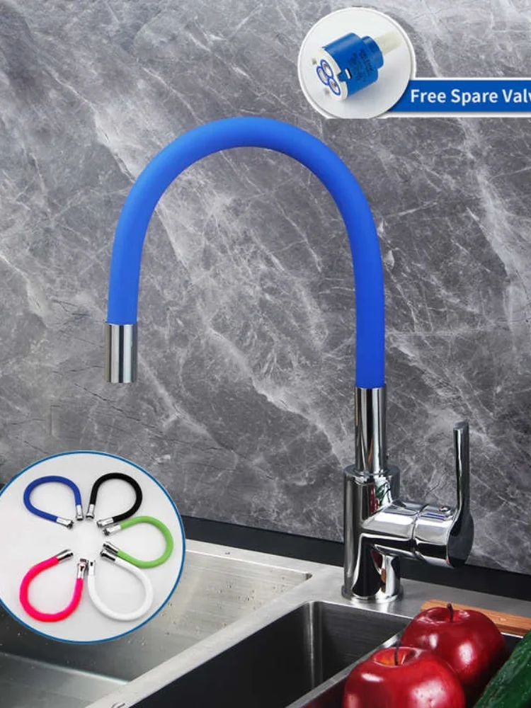 Gisha 5color Pipe Flexible Neck Kitchen Sink Faucet Universal pipe Hot Cold Mixer Tap Kitchen Deck Mounted Kitchen Tap 2G2014
Gisha 5color Pipe Flexible Neck Kitchen Sink Faucet Universal pipe Hot Cold Mixer Tap Kitchen Deck Mounted Kitchen Tap 2G2014