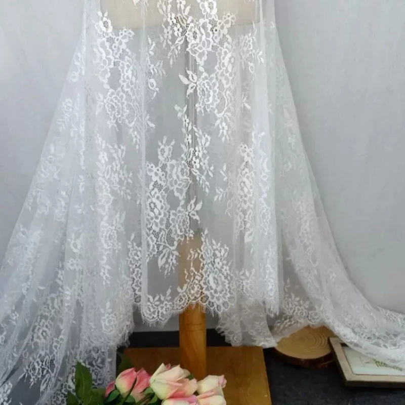 300x150cm Full Flounce Eyelash Lace Trim Premium Fringe Lace Fabric for Dress Wedding Bridal Veil Scarf Apparel Accessories DIY
300x150cm Full Flounce Eyelash Lace Trim Premium Fringe Lace Fabric for Dress Wedding Bridal Veil Scarf Apparel Accessories DIY