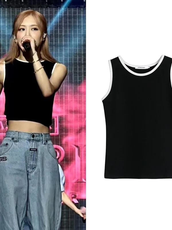 Slim Fit Tank Top Women's T-shirt Rose Color Block Commute Style Regular Thickness Pure Color Summer New Arrival
Slim Fit Tank Top Women's T-shirt Rose Color Block Commute Style Regular Thickness Pure Color Summer New Arrival