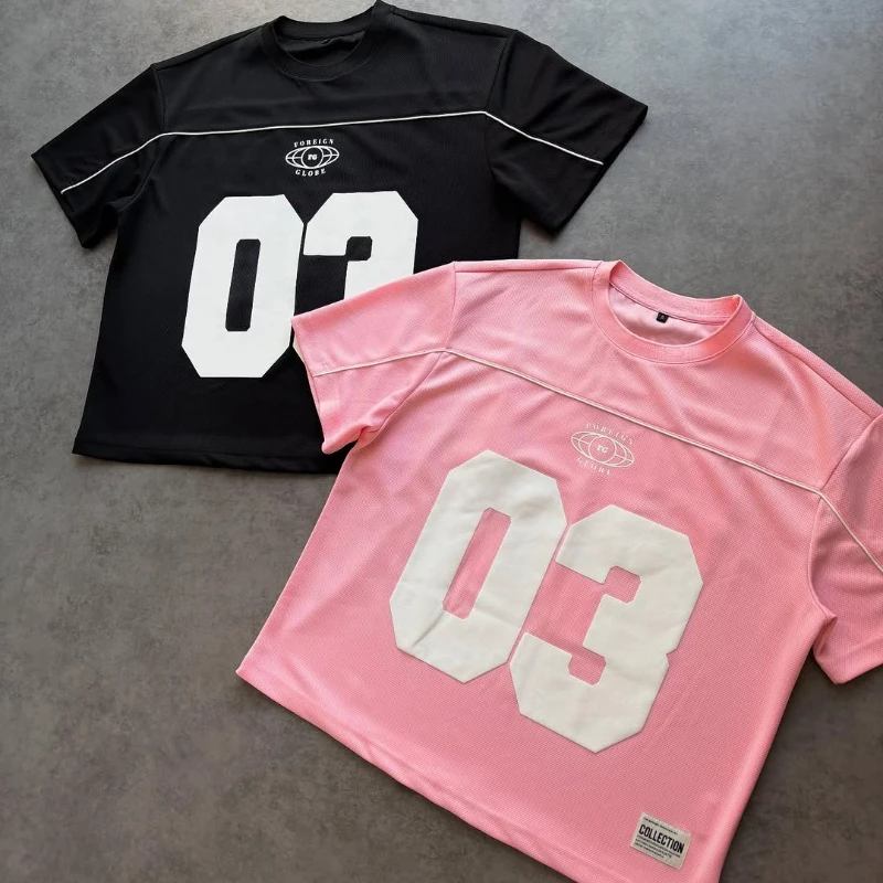 Y2K number jersey vintage American style oversized breathable lightweight leisure shirt Harajuku patchwork Hip hop street shirts
Y2K number jersey vintage American style oversized breathable lightweight leisure shirt Harajuku patchwork Hip hop street shirts