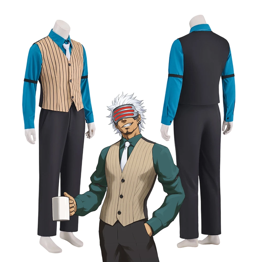 Game Ace Attorney Godot Cosplay Mask Men Costume Disguise Prosecutor Uniform Suit Halloween Carnival Party Gentleman Outfits
Game Ace Attorney Godot Cosplay Mask Men Costume Disguise Prosecutor Uniform Suit Halloween Carnival Party Gentleman Outfits