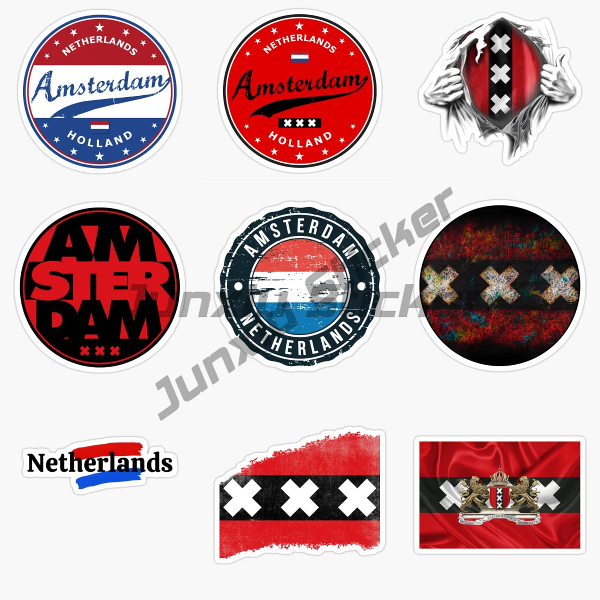 AMSTERDAM National Flag and Emblem Car Sticker Suitable Off Road Vehicles Motorcycles Helmets Bicycles Vinyl Self-adhesive Decal
AMSTERDAM National Flag and Emblem Car Sticker Suitable Off Road Vehicles Motorcycles Helmets Bicycles Vinyl Self-adhesive Decal