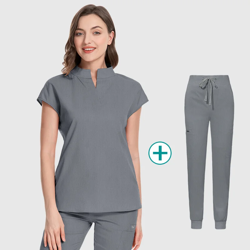Scrubs Set for Women Pet Hospital Uniform Set Scrub Suits Solid Color Unisex Surgical Gown Pocket V-neck Joggers Wholesale Price
Scrubs Set for Women Pet Hospital Uniform Set Scrub Suits Solid Color Unisex Surgical Gown Pocket V-neck Joggers Wholesale Price