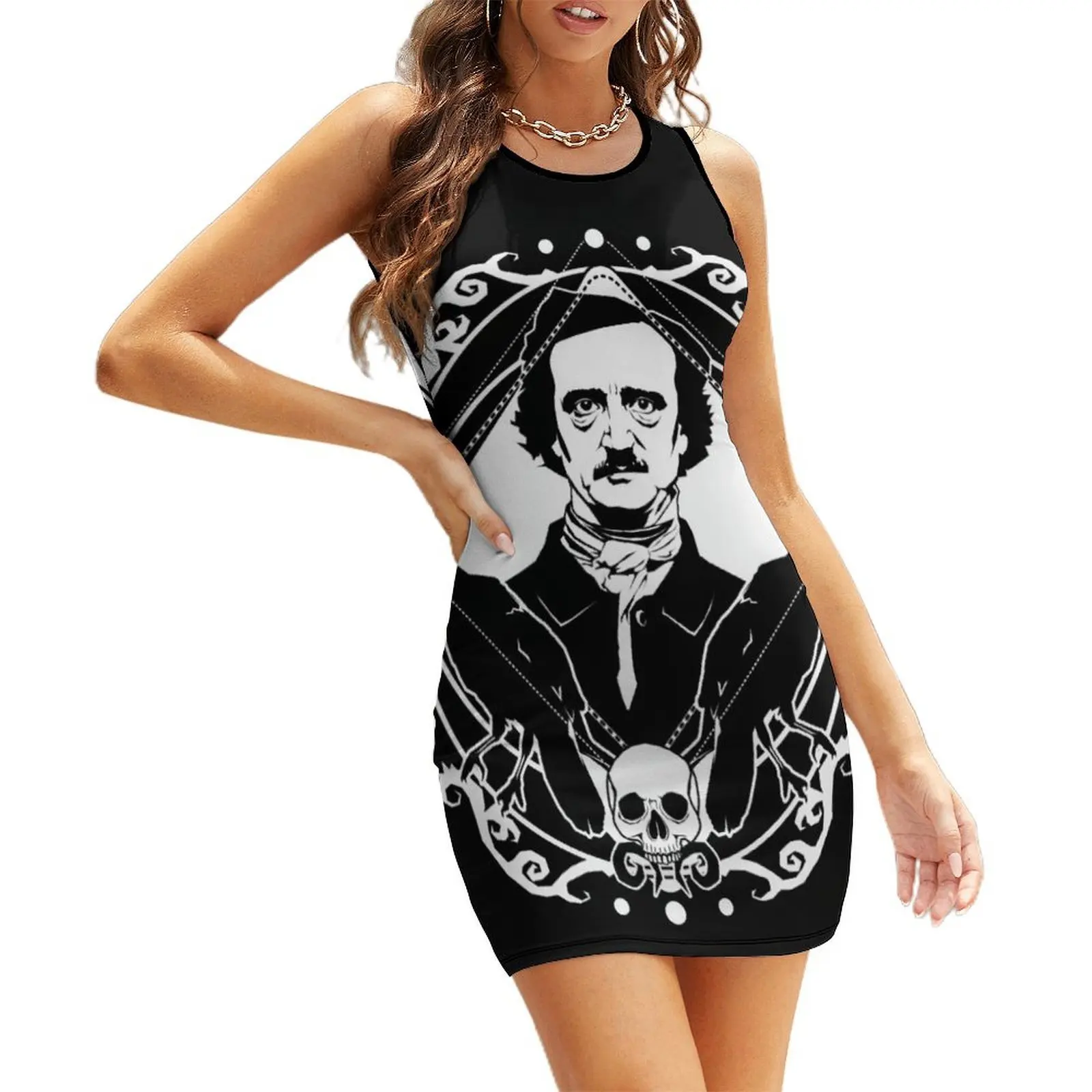 Edgar Allan Poe - The king of macabre Sleeveless Sundress Beachwear evening dress women dresses for women 2025 dress summer
Edgar Allan Poe - The king of macabre Sleeveless Sundress Beachwear evening dress women dresses for women 2025 dress summer