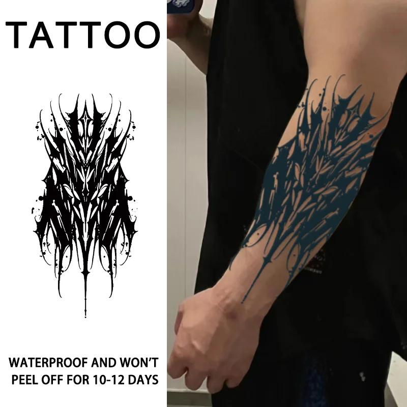 1 шт. водонепроницаемые временные татуировки с темным доминированием, долговечные водонепроницаемые наклейки от одного до двух недели, на руку, ногу.
1 шт. водонепроницаемые временные татуировки с темным доминированием, долговечные водонепроницаемые наклейки от одного до двух недели, на руку, ногу.