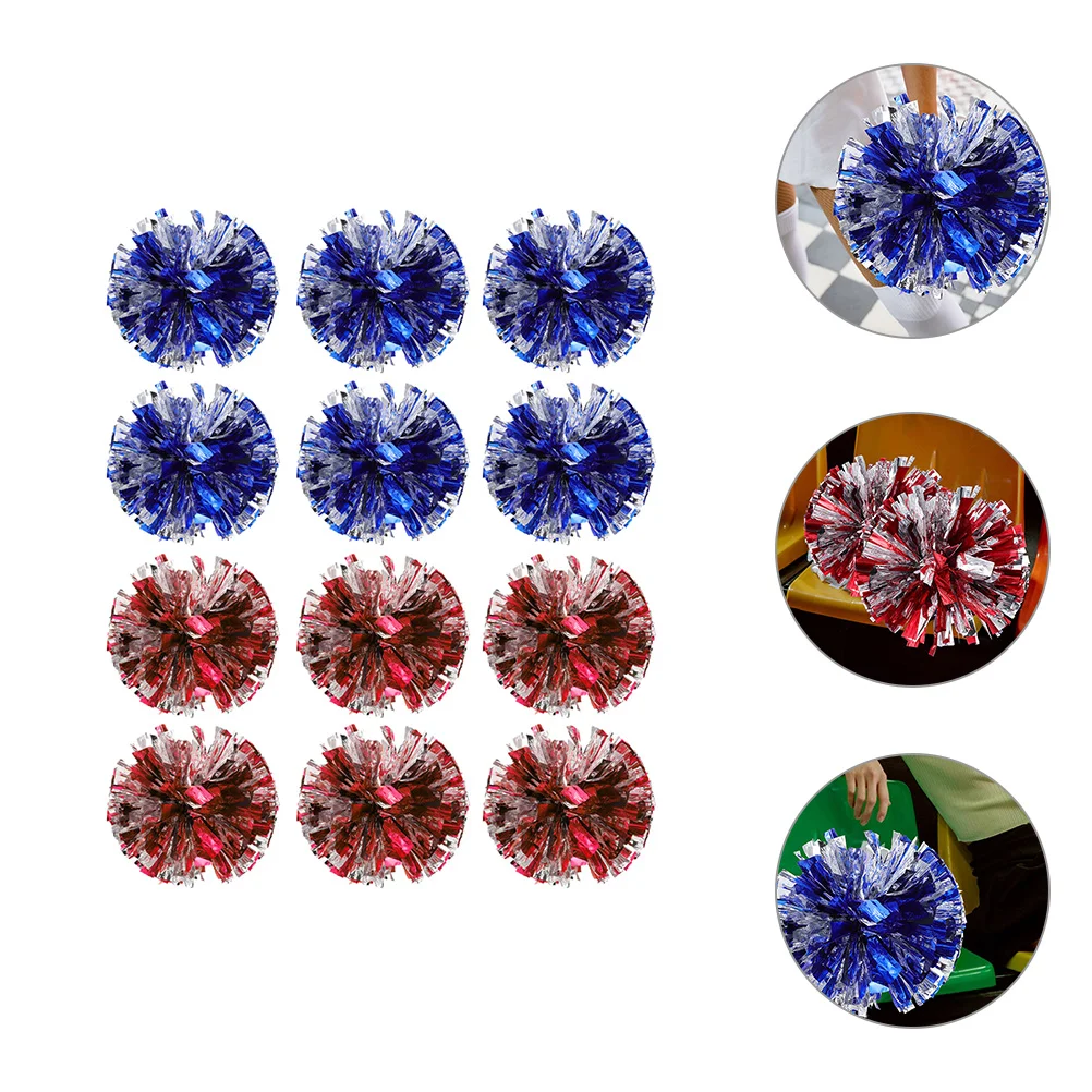 12pcs 30cm Silver Red Cheerleading Pompoms Reusable Dance Competition Props Team Spirit Accessories Performance
12pcs 30cm Silver Red Cheerleading Pompoms Reusable Dance Competition Props Team Spirit Accessories Performance