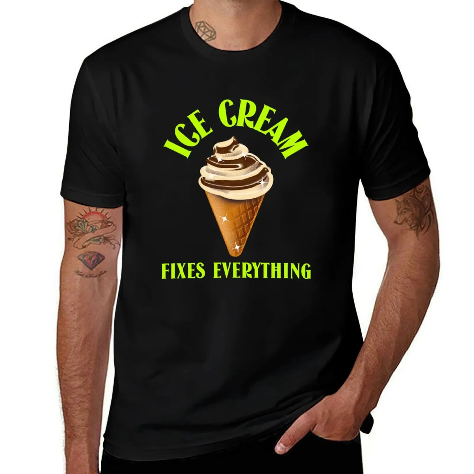 Ice cream sure fixes everything! T-Shirt Aesthetic clothing blanks quick drying men t shirts
Ice cream sure fixes everything! T-Shirt Aesthetic clothing blanks quick drying men t shirts
