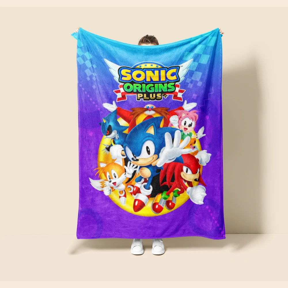 Throw Blanket Boys Sonic Cartoon Flannel Blanket Soft and Warm for Living Room Bedroom Car Camping Dormitory Full Size
Throw Blanket Boys Sonic Cartoon Flannel Blanket Soft and Warm for Living Room Bedroom Car Camping Dormitory Full Size