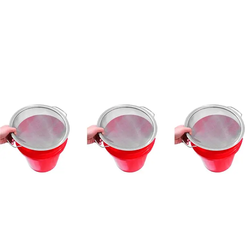 ~Latest Model 3X Paint Strainer Mesh Stainless Steel Paint Emulsion Honey Funnel Filter Cover Filter Tool Product 60-Mesh 11.4In
~Latest Model 3X Paint Strainer Mesh Stainless Steel Paint Emulsion Honey Funnel Filter Cover Filter Tool Product 60-Mesh 11.4In