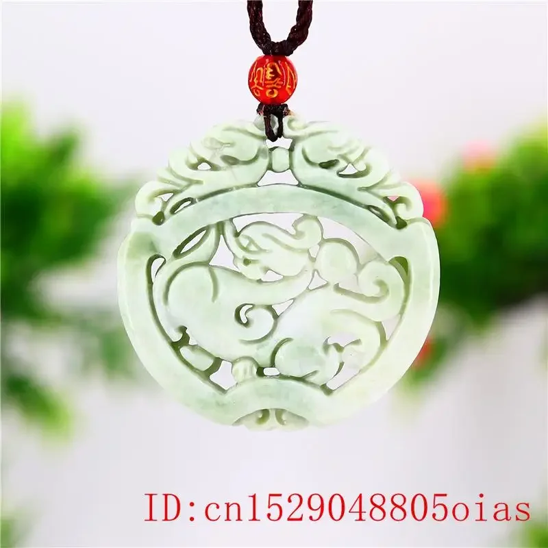 Jade Dragon Pendant Necklace Women Carved Amulet Charm Jewelry Gifts Men Chinese for Natural Green Fashion Double-sided
Jade Dragon Pendant Necklace Women Carved Amulet Charm Jewelry Gifts Men Chinese for Natural Green Fashion Double-sided