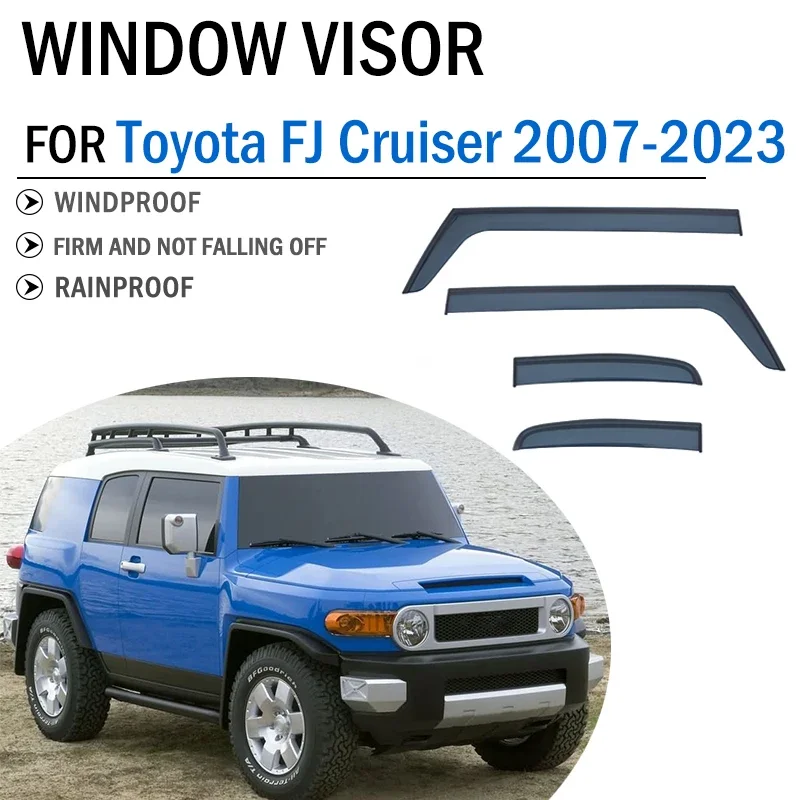 FOR Toyota FJ Cruiser 2007-2023 Window Visor Deflector Visors Shade Sun Rain Guard Smoke Cover Shield Awning Trim CarAccessories
FOR Toyota FJ Cruiser 2007-2023 Window Visor Deflector Visors Shade Sun Rain Guard Smoke Cover Shield Awning Trim CarAccessories