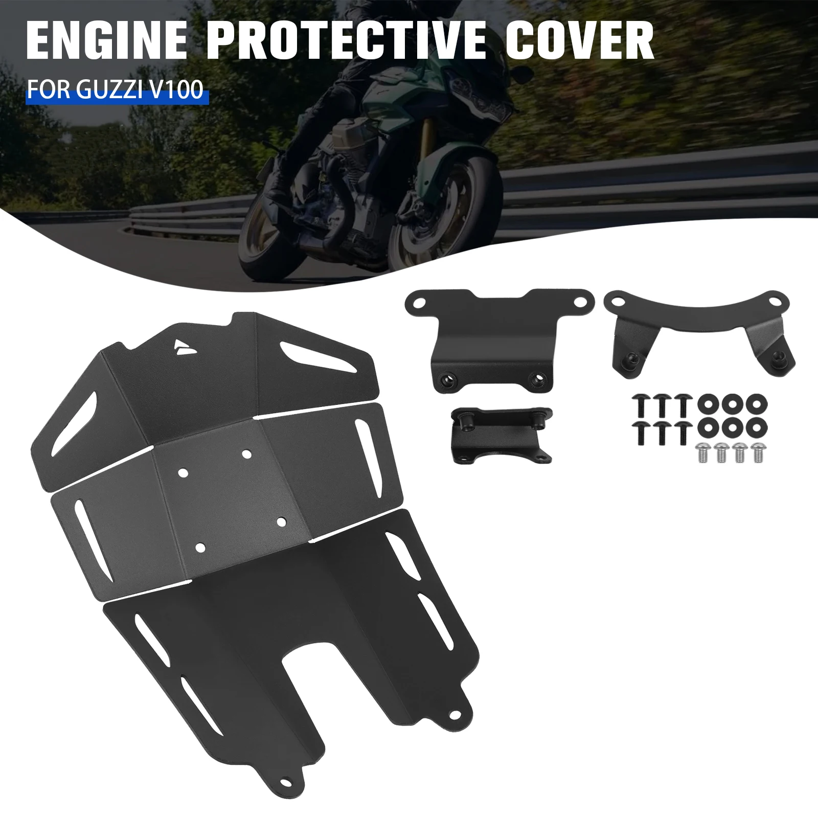 For Moto Guzzi V100 V 100 Mandello 2023 2024 Motorcycle Under Engine Cover Skid Plate Bash Frame Belly Pan Sump Guard Protection
For Moto Guzzi V100 V 100 Mandello 2023 2024 Motorcycle Under Engine Cover Skid Plate Bash Frame Belly Pan Sump Guard Protection