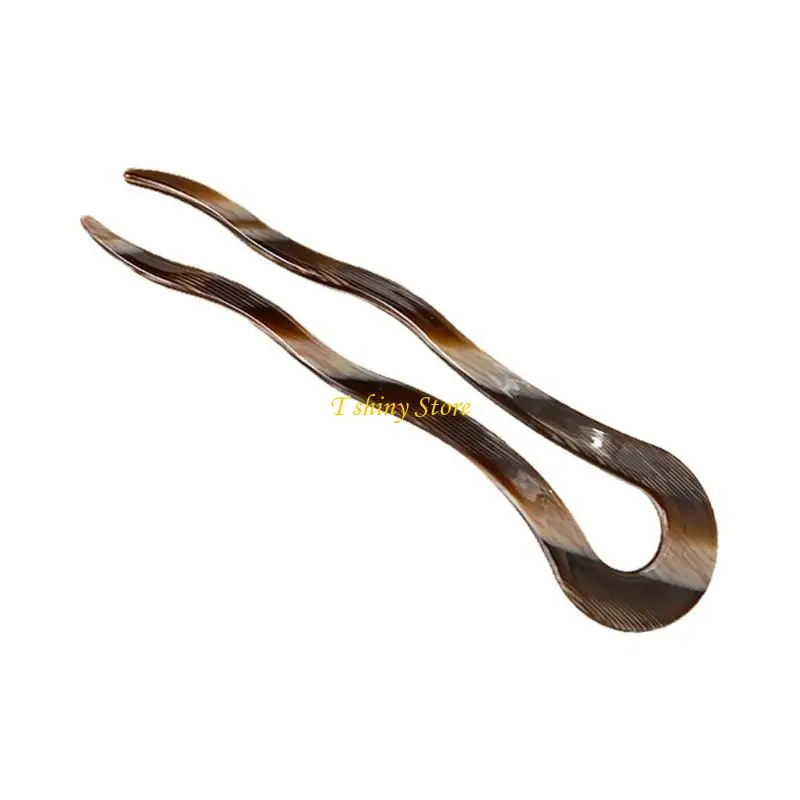 N58F French Twist Hair Clip Vintage Celluloid Acetate Large Wavy U-Shaped Hairpin Tortoise for Shell Women Updo Chignon
N58F French Twist Hair Clip Vintage Celluloid Acetate Large Wavy U-Shaped Hairpin Tortoise for Shell Women Updo Chignon