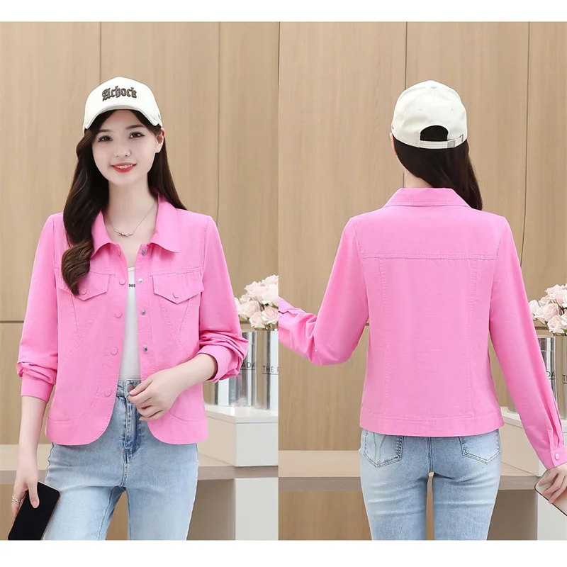 Spring Autumn 2025 New Fashion Cowboy Coat Female Short Denim Washing Jacket Women's Western Style Outwear Temperament Tops Lady
Spring Autumn 2025 New Fashion Cowboy Coat Female Short Denim Washing Jacket Women's Western Style Outwear Temperament Tops Lady