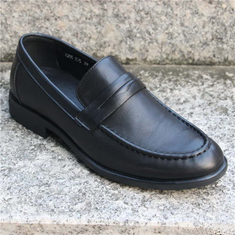 Vintage Men's Business Genuine Leather Shoes British Style Design Loafers Breathable Luxury Handmade Sewing Flats Black M1306
Vintage Men's Business Genuine Leather Shoes British Style Design Loafers Breathable Luxury Handmade Sewing Flats Black M1306