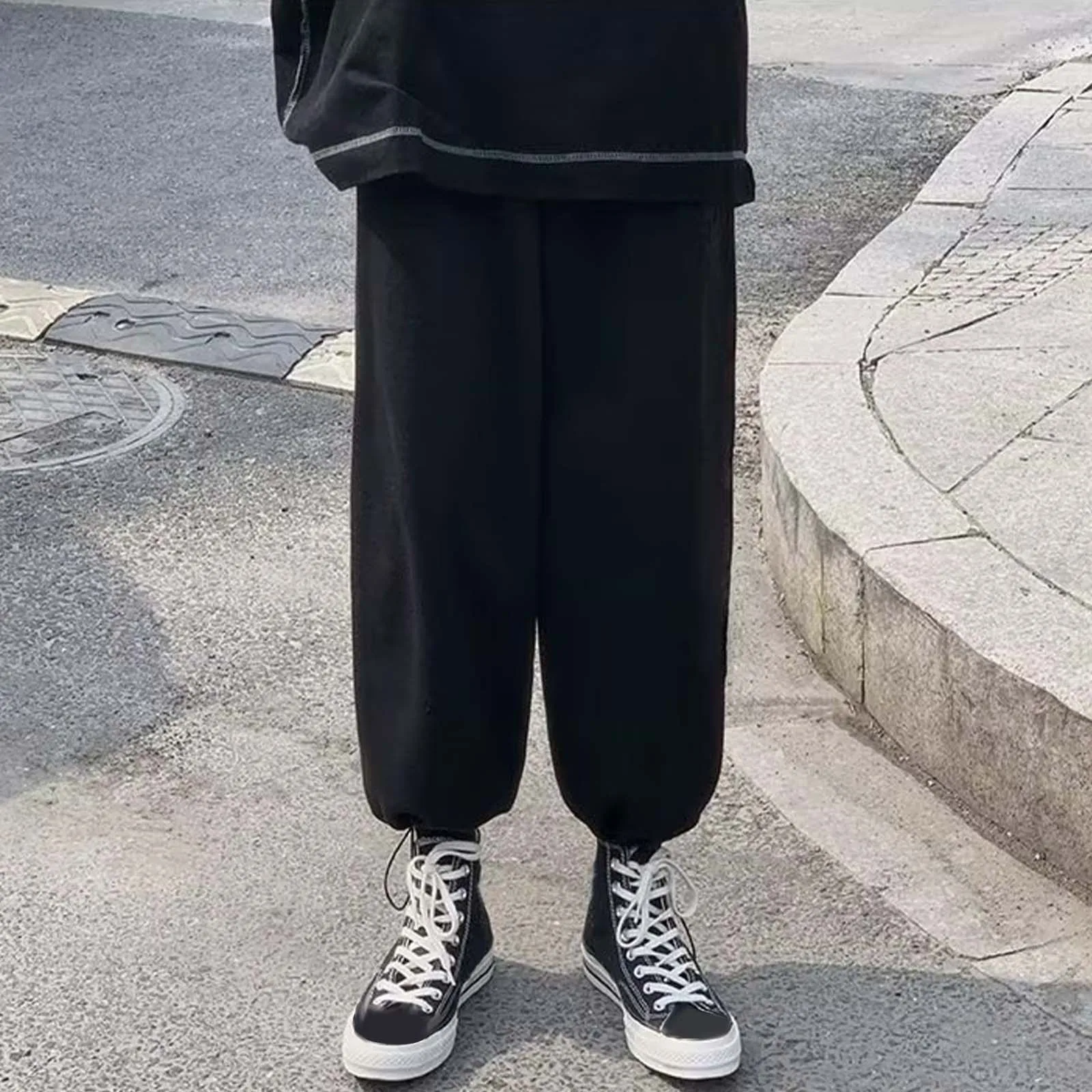 Casual Pants For Men Solid Color Harem Pants Hip Pop Street Harajuku Unisex All-match Loose Leisure Autumn Vintage Pants
Casual Pants For Men Solid Color Harem Pants Hip Pop Street Harajuku Unisex All-match Loose Leisure Autumn Vintage Pants