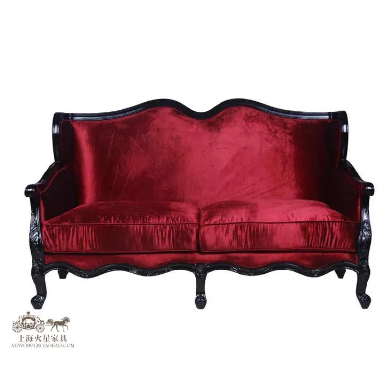 Solid wood carving flower sofa French model room sofa Double hotel clubhouse reception image sofa
Solid wood carving flower sofa French model room sofa Double hotel clubhouse reception image sofa