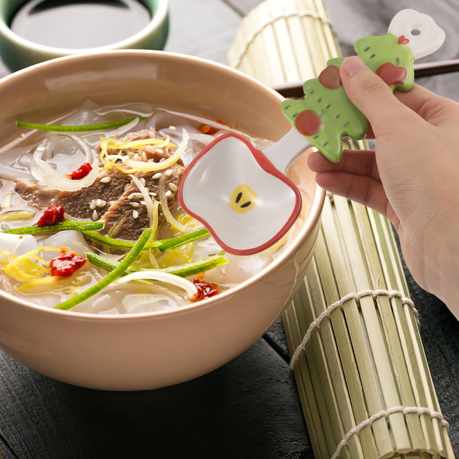 Christmas Ceramic Soup Spoon Cute Cartoon Underglaze Colored Pumpkin Ladle Kitchen Ramen Soup Dumpling Holiday Decor
Christmas Ceramic Soup Spoon Cute Cartoon Underglaze Colored Pumpkin Ladle Kitchen Ramen Soup Dumpling Holiday Decor