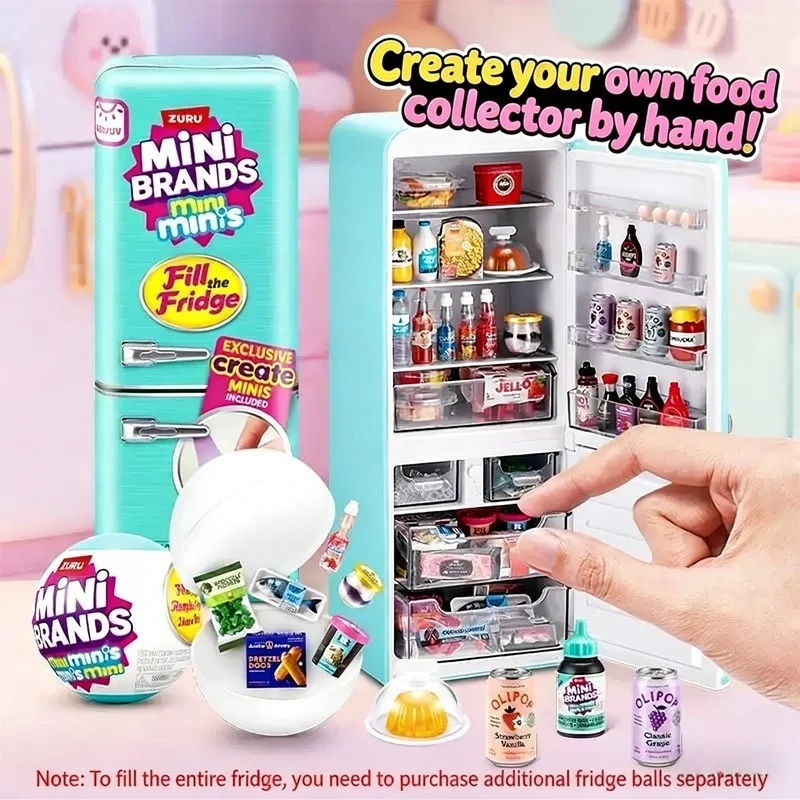 Игровой набор ZURU Replica Mini Brands: Реалистичный мини-холодильник в коробке-сюрпризе, игрушка для ролевых игр, мебель для кукольного домика, подарок
Игровой набор ZURU Replica Mini Brands: Реалистичный мини-холодильник в коробке-сюрпризе, игрушка для ролевых игр, мебель для кукольного домика, подарок