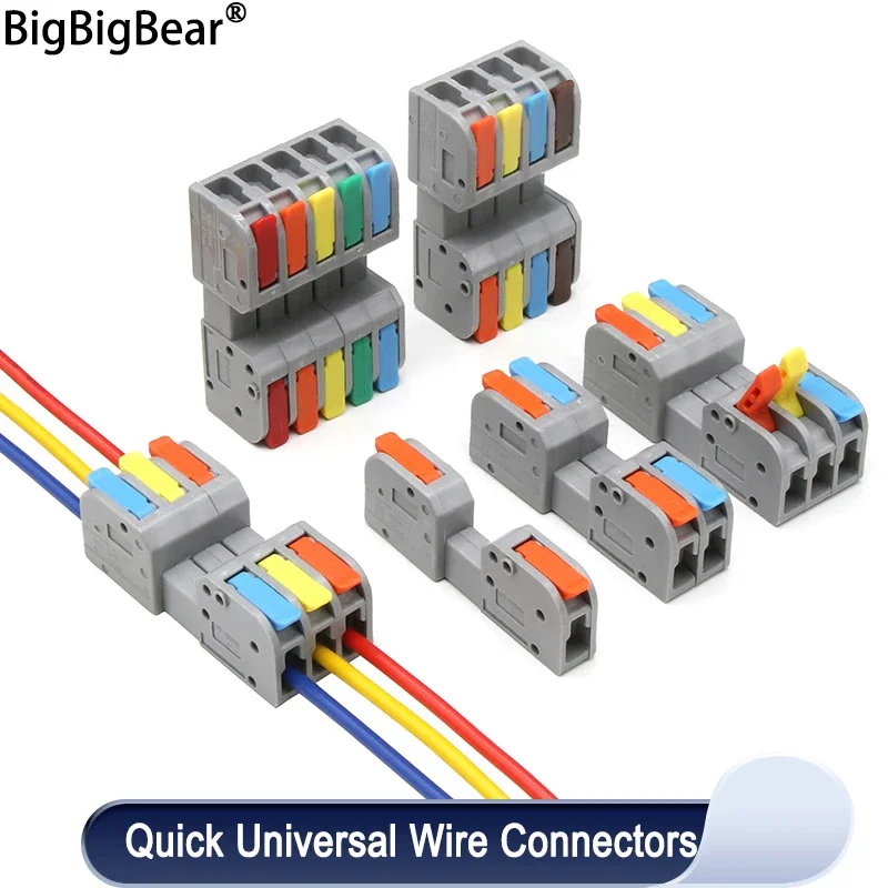 Docking Mini Quick Wire Connector Universal Compact Electrical Wiring Connectors Push-in Butt Conductor Terminal Block
Docking Mini Quick Wire Connector Universal Compact Electrical Wiring Connectors Push-in Butt Conductor Terminal Block