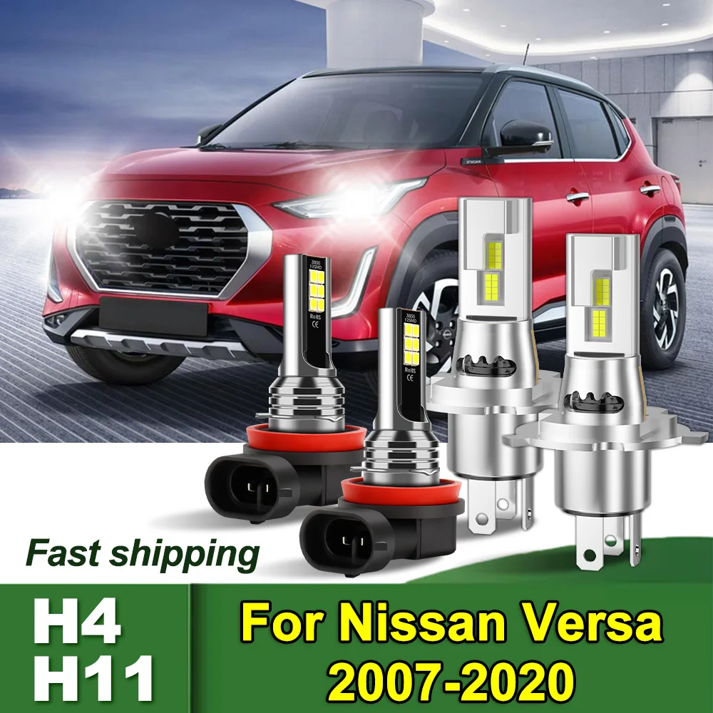 Для Nissan Versa 2007-2020 H4 H11 комбинированные светодиодные фары дальнего/ближнего света противотуманные фары 3570 чипы CSP лампочки DC12-24V
Для Nissan Versa 2007-2020 H4 H11 комбинированные светодиодные фары дальнего/ближнего света противотуманные фары 3570 чипы CSP лампочки DC12-24V
