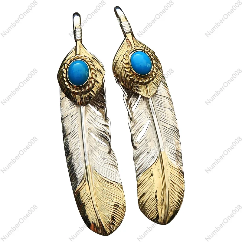 Small Bald Sky Takahashi Feather Pendant S925 Sterling Silver Pendant Handmade 18K Gold Retro Sweater Chain
Small Bald Sky Takahashi Feather Pendant S925 Sterling Silver Pendant Handmade 18K Gold Retro Sweater Chain
