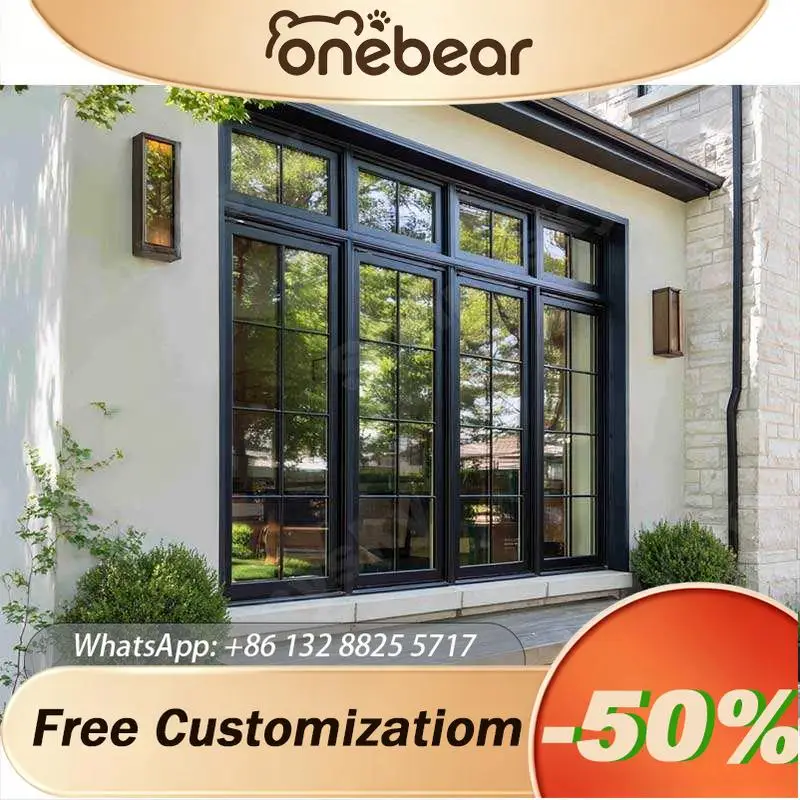 Any Size Custom Aluminum Alloy Swing Front Door French Style Entry Door With Handle Available In Black And Brown
Any Size Custom Aluminum Alloy Swing Front Door French Style Entry Door With Handle Available In Black And Brown