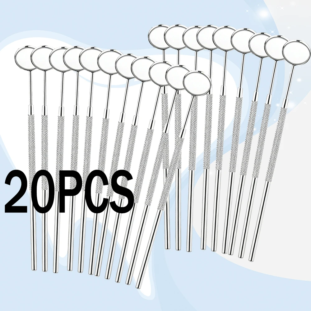20PCS Anti-Fog Stainless Steel Dental Mouth Mirror – Premium Intraoral Inspection Tool for Clear, Fog-Free Oral Diagnosis
20PCS Anti-Fog Stainless Steel Dental Mouth Mirror – Premium Intraoral Inspection Tool for Clear, Fog-Free Oral Diagnosis