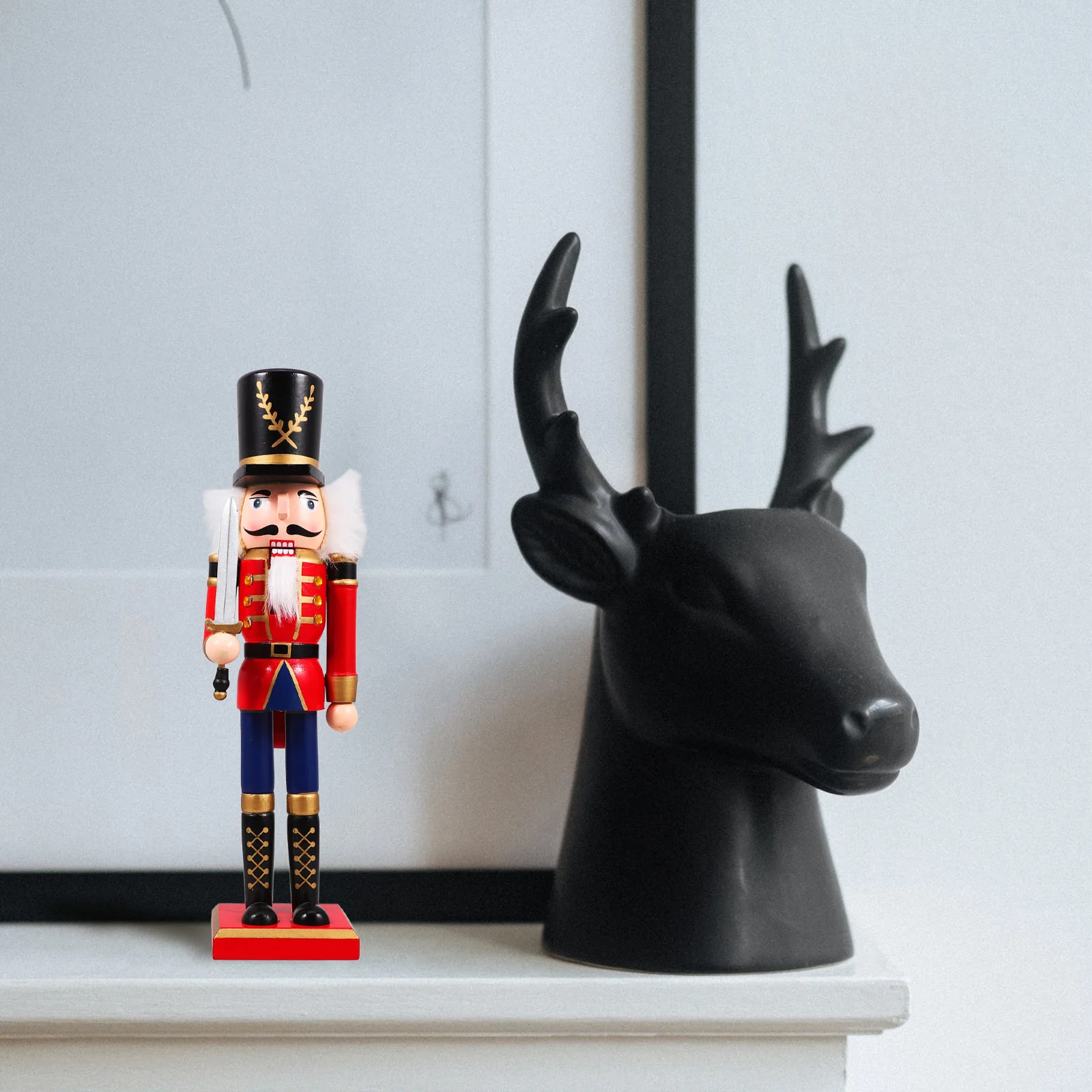 Wooden Nutcracker Figurine Christmas Ornament Home Decor Craft Gift Xmas Wood Nutcracker Ornaments Desktop Statues
Wooden Nutcracker Figurine Christmas Ornament Home Decor Craft Gift Xmas Wood Nutcracker Ornaments Desktop Statues