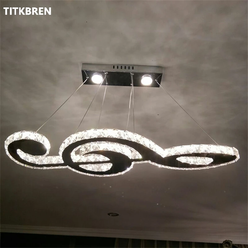 Modern Musical Note Crystal Chandelier Living Room Pendant LED Light Ceiling Lamp Hall Creative Personalized Lighting
Modern Musical Note Crystal Chandelier Living Room Pendant LED Light Ceiling Lamp Hall Creative Personalized Lighting
