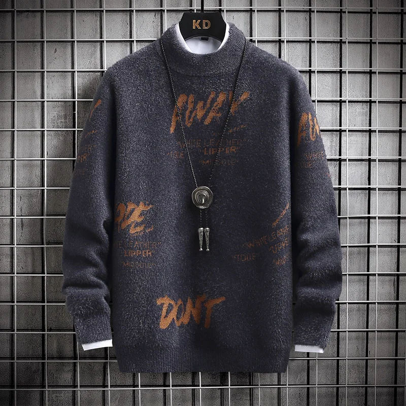 Fashion New Winter Turtleneck Mink Cashmere Sweater Men Korean Style Mens Pullover Sweaters High Quality Soft Warm Male Knitwear
Fashion New Winter Turtleneck Mink Cashmere Sweater Men Korean Style Mens Pullover Sweaters High Quality Soft Warm Male Knitwear
