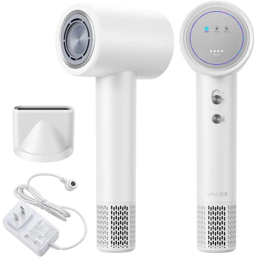 CordlHair Dryer Rechargeable with Digital Sn, 15000mAh Travel Hair Dryer with Magnetic Nozzle, 4 e Portable Hair Blow Dryers or
CordlHair Dryer Rechargeable with Digital Sn, 15000mAh Travel Hair Dryer with Magnetic Nozzle, 4 e Portable Hair Blow Dryers or