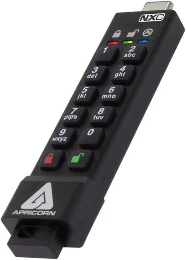 256GB Aegis Secure Key 3 NXC 256-Bit Hardware-Encrypted USB 3.2 Type C Flash Drive, FIPS 140-3 Level 3 Validated ASK3-NXC-256GB
256GB Aegis Secure Key 3 NXC 256-Bit Hardware-Encrypted USB 3.2 Type C Flash Drive, FIPS 140-3 Level 3 Validated ASK3-NXC-256GB