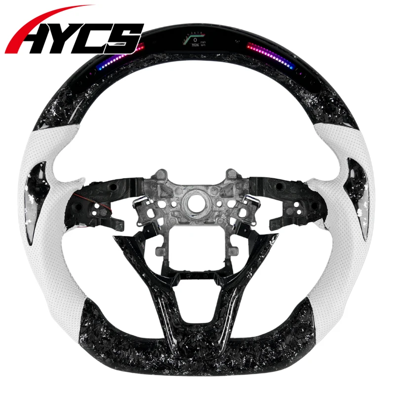 For Honda Accord Leather Carbon Fiber LED Steering Wheel for Accord 10th Generation SPORT/EX-L/LX/Hybrid/e:HEV Without airbags
For Honda Accord Leather Carbon Fiber LED Steering Wheel for Accord 10th Generation SPORT/EX-L/LX/Hybrid/e:HEV Without airbags