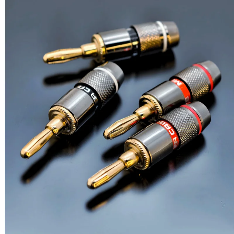 Monster Banana Plugs Gold Plated Pure Copper Speaker Adapter Screw Speaker Plug Audio Connectors
Monster Banana Plugs Gold Plated Pure Copper Speaker Adapter Screw Speaker Plug Audio Connectors