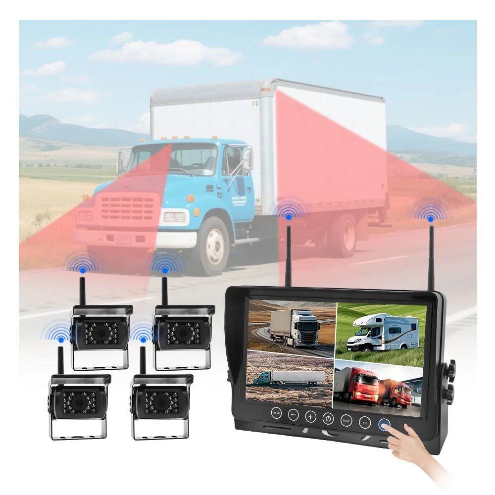 Wireless 9 Inch Touch Starlight Night Vision 360 Car System Vehicle DVR for Truck Rear View Driver
Wireless 9 Inch Touch Starlight Night Vision 360 Car System Vehicle DVR for Truck Rear View Driver
