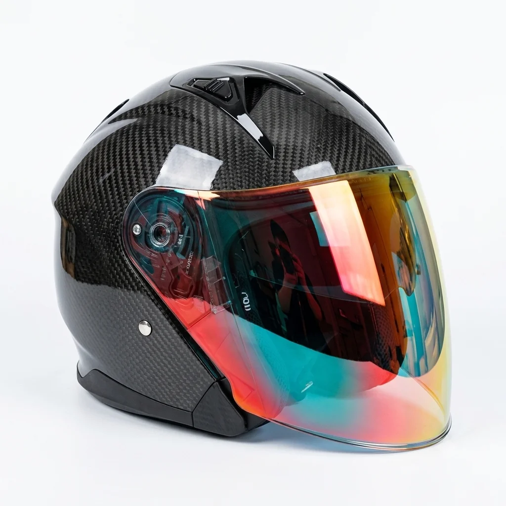 Durable Carbon Fiber 3/4 Open Face Motorcycle Helmet with Comfortable Interior DOT Approved for Street Motorcycles and Scooters
Durable Carbon Fiber 3/4 Open Face Motorcycle Helmet with Comfortable Interior DOT Approved for Street Motorcycles and Scooters