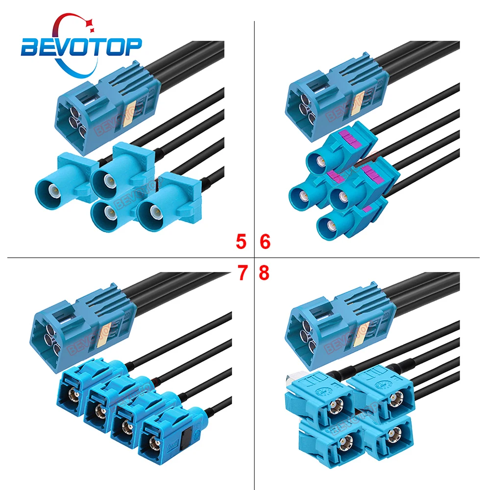 1PCS Z Type 4-in-1 MINI FAKRA to 4 FAKRA Z Male/Female connector cable RSBG Version 4-Core Mini Fakra Wire Harness
1PCS Z Type 4-in-1 MINI FAKRA to 4 FAKRA Z Male/Female connector cable RSBG Version 4-Core Mini Fakra Wire Harness