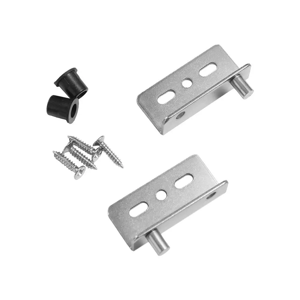 2pcs Multifunction Pivot Hinges Black/Silver Stainless Steel Upper Lower Hinge Clips Heavy Duty With Bushing Concealed Shaft
2pcs Multifunction Pivot Hinges Black/Silver Stainless Steel Upper Lower Hinge Clips Heavy Duty With Bushing Concealed Shaft