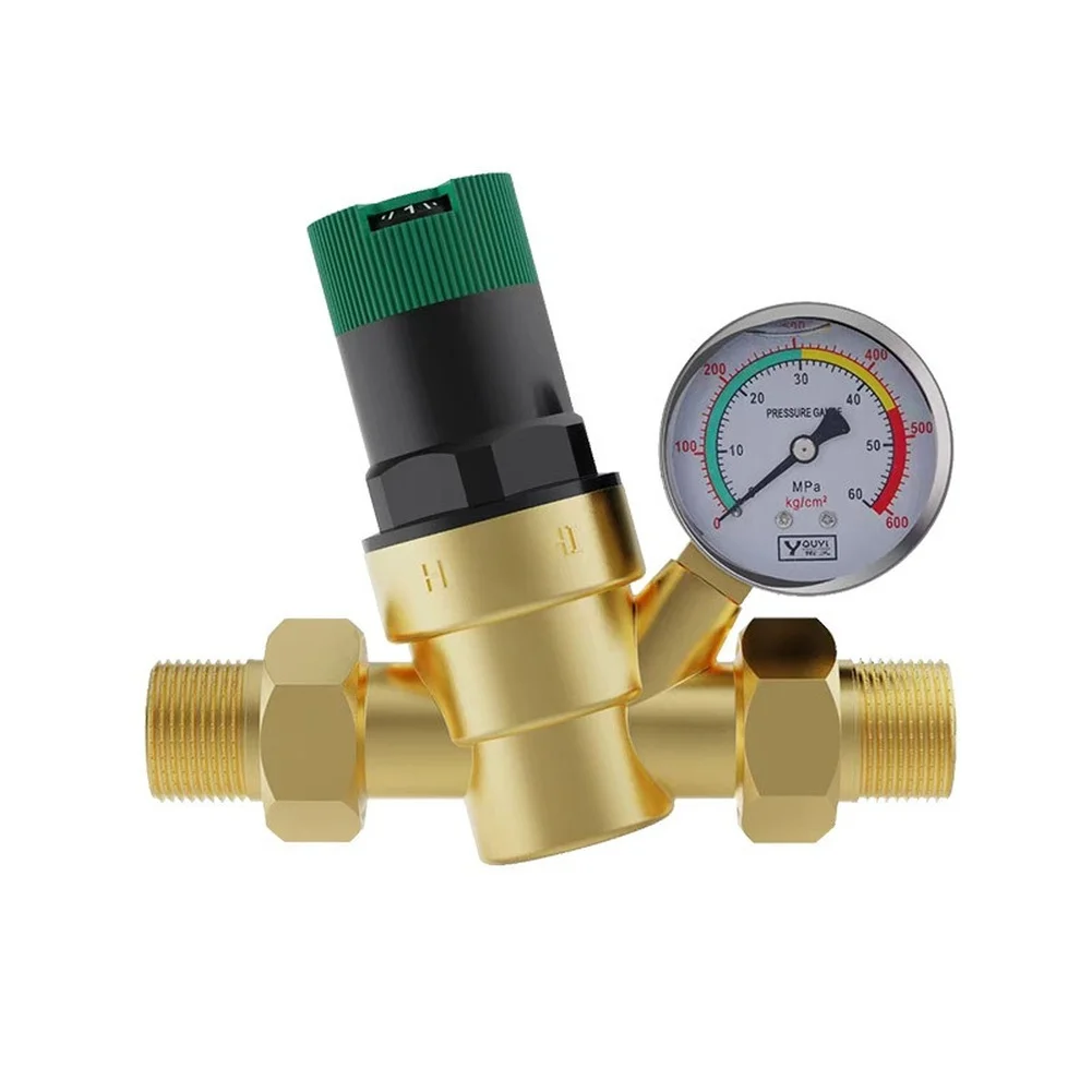 Water Pressure Reducing Valve Designed for Home RV Travel Trailer Camping Use with Copper Construction and Gauge
Water Pressure Reducing Valve Designed for Home RV Travel Trailer Camping Use with Copper Construction and Gauge