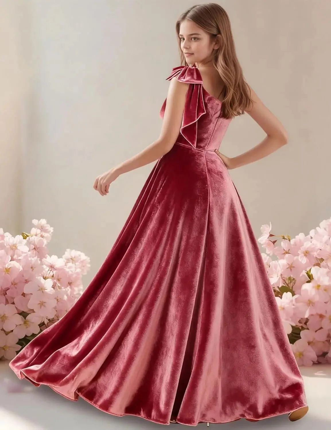 Customized Flower Girl Dress For Wedding One Shoulder Floor Lenght Kids Bridesmaid Birthday Party First Communion Gown
Customized Flower Girl Dress For Wedding One Shoulder Floor Lenght Kids Bridesmaid Birthday Party First Communion Gown