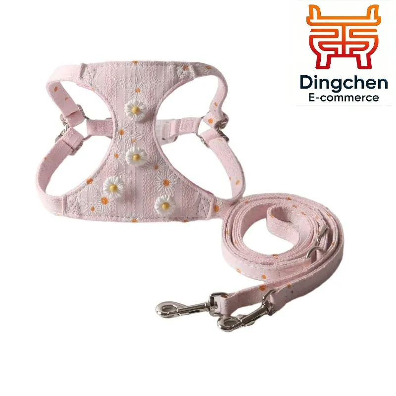 New Arrival Cotton Daisy Jacquard Pet Harness Set Spring Style Adjustable Vest Outdoor Walking Accessories for Dogs Cats
New Arrival Cotton Daisy Jacquard Pet Harness Set Spring Style Adjustable Vest Outdoor Walking Accessories for Dogs Cats