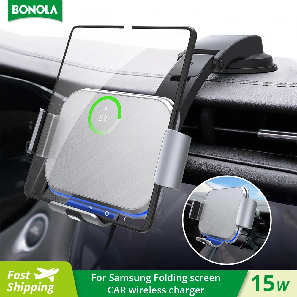 Bonola Auto Clamping Car Wireless Charger for Samsung Z Fold 5/Huawei Mate Xs GPS Navigation Fold Screen Phone Wireless Charging
Bonola Auto Clamping Car Wireless Charger for Samsung Z Fold 5/Huawei Mate Xs GPS Navigation Fold Screen Phone Wireless Charging